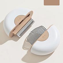 Pet Life LYNX 2-in-1 Travel Connecting Grooming Pet Comb and Deshedder