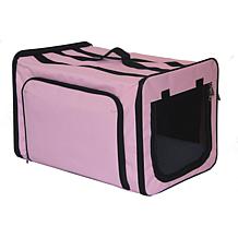 Pet Life Medium Expandable Collapsible Travel Pet Dog Crate