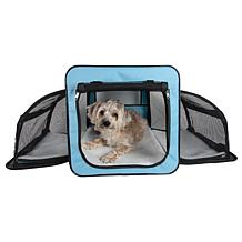 Pet Life Medium Expandable Collapsible Travel Pet Dog Crate
