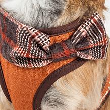 Pet Life Mesh 2-in-1 Adjustable Dog Harness-Leash with Bow Tie