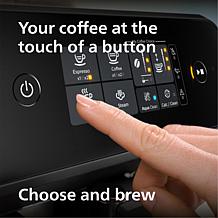 Philips 1200 Automatic Espresso Machine with Milk Frother - Black 