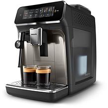 Philips Automatic Espresso Machine with Milk Frother - Black & Chrome 
