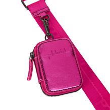 Phluid Metallic Logo-Embossed Triangular Crossbody Bag