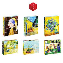 PicassoTiles 1" Magnetic Puzzle Cubes World Famous Paintings