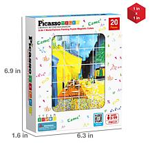 PicassoTiles 1" Magnetic Puzzle Cubes World Famous Paintings
