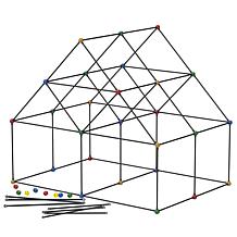 PicassoTiles 150-Piece Fort Building Kit