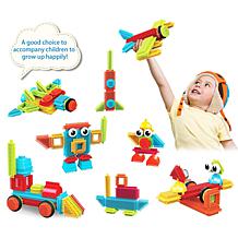 PicassoTiles 41pc Hedgehog Bristle Lock Building Blocks w/ Idea Book