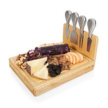 Picnic Time Asiago Cheese Cutting Board & Tools Set, (Parawood)