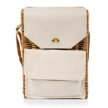 Picnic Time Corsica Wine Basket - Beige Canvas
