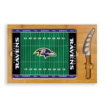 Picnic Time Glass Top Cutting Board-Baltimore Ravens