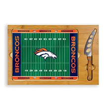 Picnic Time Glass Top Cutting Board-Denver Broncos