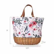 Picnic Time Promenade Basket - Floral Pattern