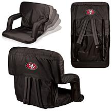 Picnic Time Ventura Folding Stadium Chair-SF. 49ers