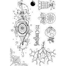 Pink Ink Designs Baubles 6" x 4" Clear Stamp Set