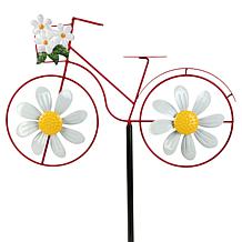 Plow & Hearth Metal Bicycle Wind Spinner Garden Stake