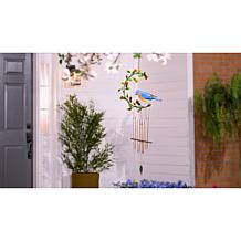 Plow & Hearth Metal Bird Hanging Wind Chime