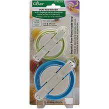 Pom-Pom Maker Large: 2 Pack - 2-1/2" and 3-3/8"