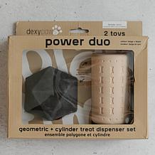 Power Duo Toy Set for Dogs - Beige & Black
