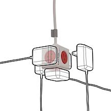 PowerCube Extended 2-pack 5 Socket Surge Protector with 5 ft. Cable