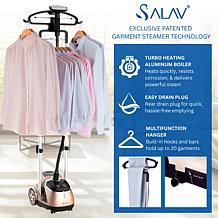 Powerful 1500W Garment Steamer with 1.8L Tank & Foot Pedal