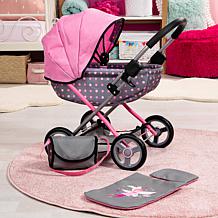 Pram Cosy with Fairy Doll Stroller 23.25" x 15" x 22.83"