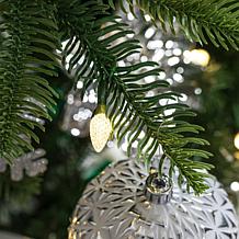 Pre-Lit 7.5' Green Slim Fir Artificial Christmas Tree