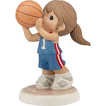 Precious Moments Take Your Best Shot Figurine- Med Skin, Dark Brn Hair