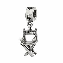 Prerogatives Sterling Silver Director's Chair Dangle Bead