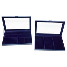 JEWEL BOX 1 & 2 セット Prestige™ Set of 2 Large Stackable Jewelry Boxes | HSN
