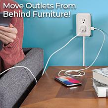Presto Plug 2-pack Deluxe Power Outlet Relocator with 4' Cord