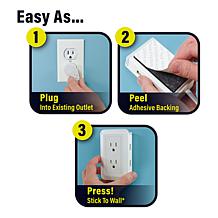 Presto Plug 2-pack Deluxe Power Outlet Relocator with 4' Cord