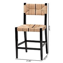 Prita Exotic Bohemian Counter Stool 21.8"W x 20.7"D x 43"H