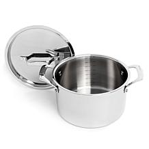 Professional Tri-Ply 18/10 Stainless Steel 8" Stockpot 4qt., Lid