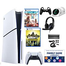 PS5 Slim Digital Console with Extra DualSense, Accessories