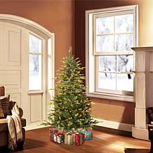 Puleo 4-1/2 ft. Pre-Lit Arctic Fir Artificial Christmas Tree