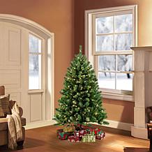 Puleo 4.5 ft. Noble Fir Artificial Christmas Tree w/250 Clear Lights