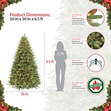 Puleo 6-1/2 ft. Pre-Lit Davidson Fir Premier Artificial Christmas Tree