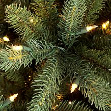 Puleo 6-1/2 ft. Pre-Lit Green Mountain Fir Artificial Christmas Tree