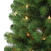 Puleo 7.5 ft. Noble Fir Artificial Christmas Tree w/350 Clear Lights