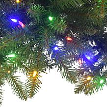 Puleo International 10ft. Pre-lit Slim Fraser Fir Tree, 800 LED Lights