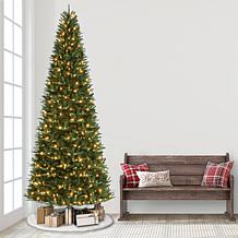 Puleo International 12' Pre-Lit Fir Tree 800 Warm White LED Lights 
