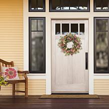 Puleo International 24" Artificial Chrysanthemum And Hydrangea Wreath