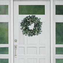 Puleo International 24" Artificial Eucalyptus Floral Spring Wreath