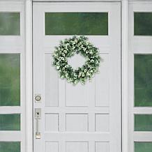 Puleo International 24" Artificial Eucalyptus Floral Spring Wreath