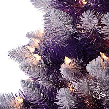 Puleo International 3' Prelit Fashion Purple Artificial Christmas Tree