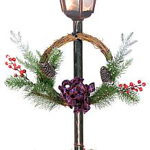 Puleo International 4' Lamp Post with 35 Clear Incandescent Lights