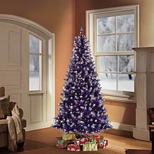 Puleo International 6.5' Lit Fashion Purple Artificial Christmas Tree