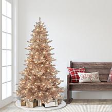 Puleo International 6.5' Pre-lit Royal Majestic Spruce Rose Gold Tree 