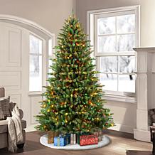 Puleo International 7.5' Pre-Lit Franklin Fir Christmas Tree