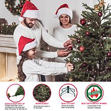 Puleo International 9' Pre-Lit Balsam Fir  Christmas Tree 1000 Lights